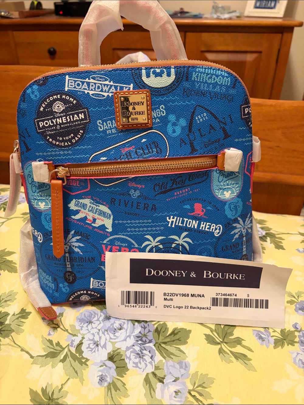 Dooney & Bourke Disney Vacation Club 2023 backpack - Picture 5 of 5